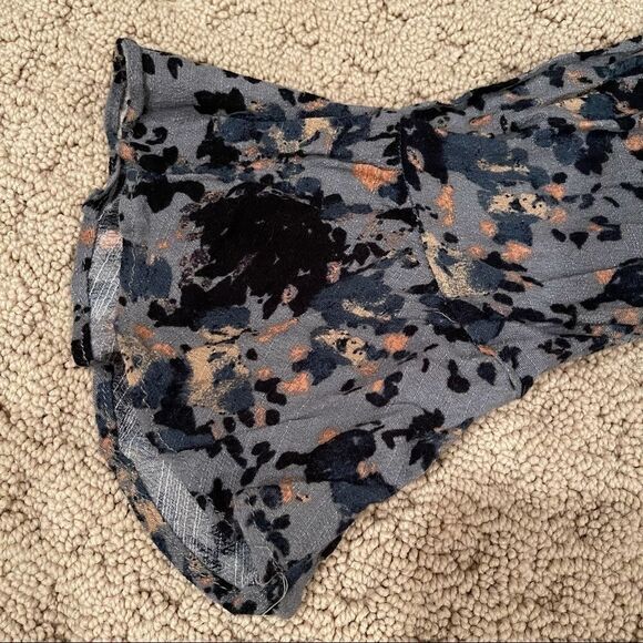 Free People All The Right Ruffles Blue Romper Sz S - Picture 15 of 15